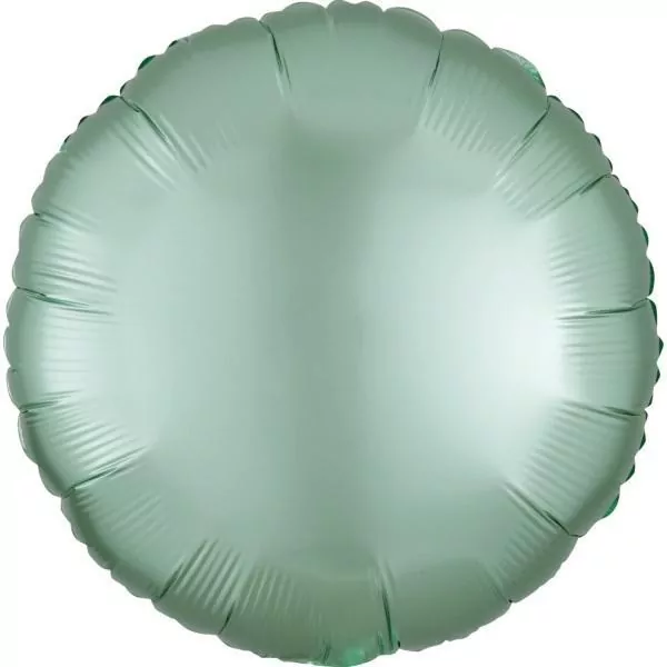 Balon foliowy Lustre Mint Green okrągły 43cm - tantis.pl