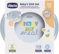 Chicco. Talerze. 2 sztuki. 12 miesięcy. Szary - tantis.pl