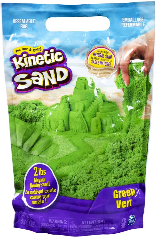 Kinetic Sand - Piasek zielony 900g - tantis.pl