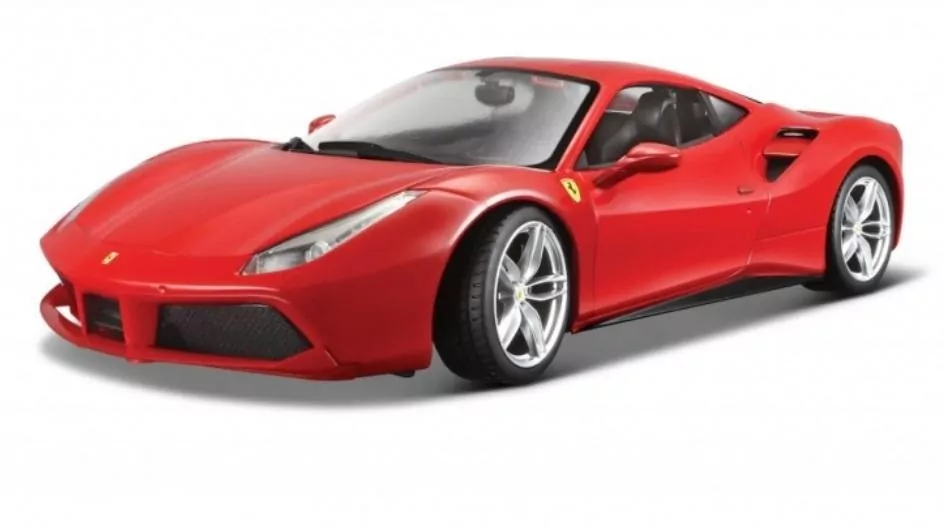 BBurago. Ferrari 488 GTB Red 1:18 - tantis.pl
