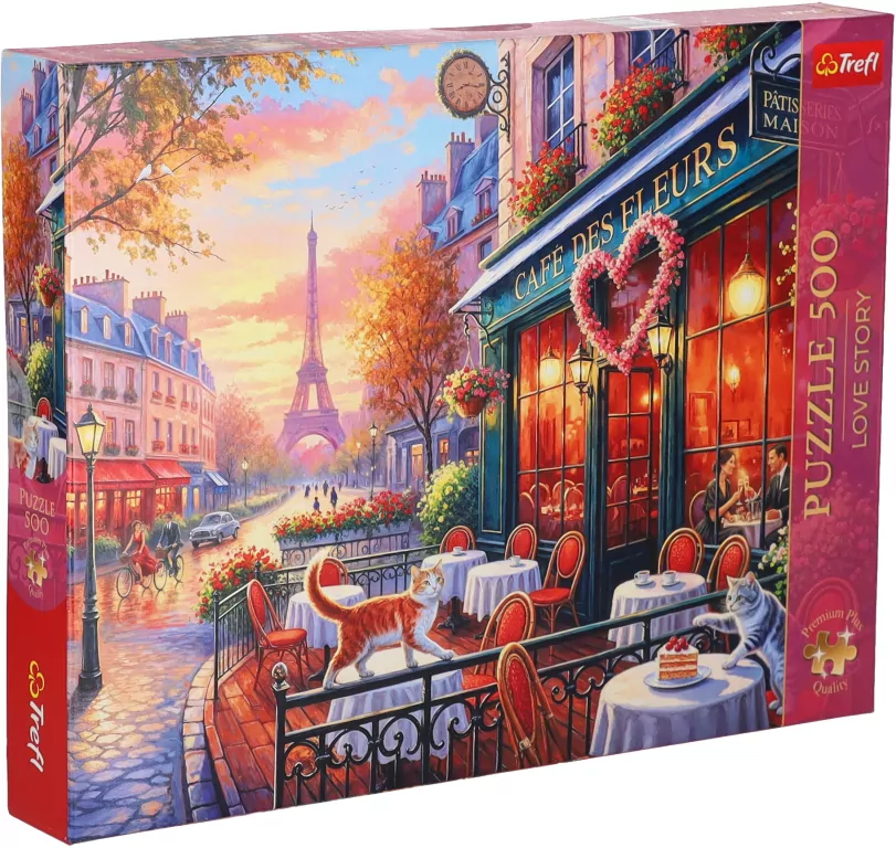 Trefl. Miłość w Paryżu. Puzzle 500. Love Story - tantis.pl