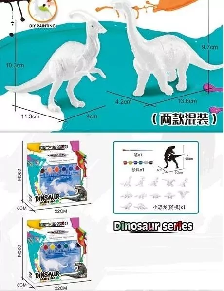 Dinozaur do malowania MIX - tantis.pl