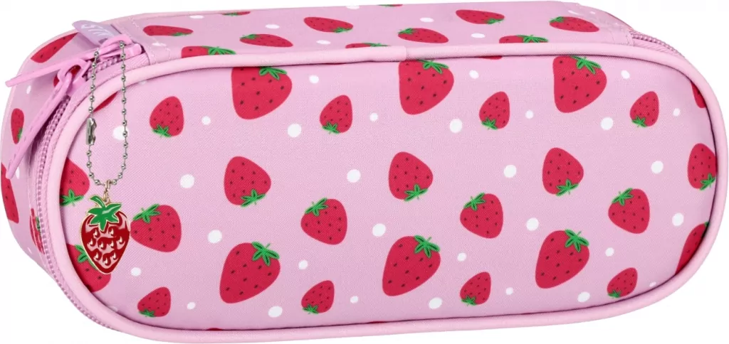 Piórnik saszetka 1zamek Fruits Truskawka - tantis.pl