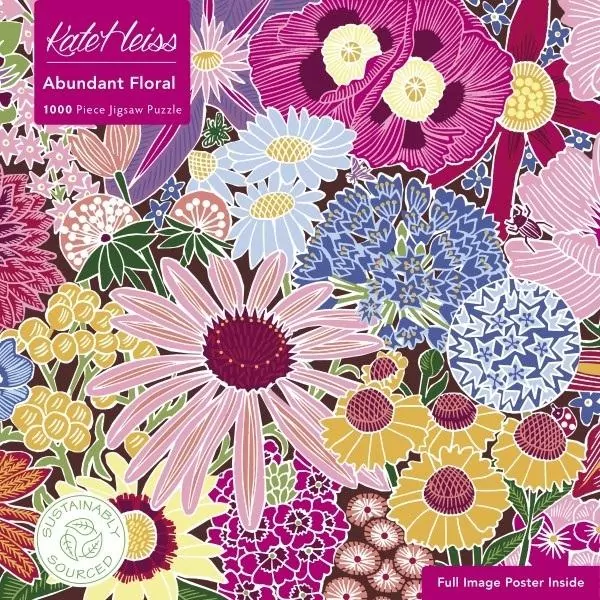 Puzzle 1000 Abundant Floral Kate Heiss Kwiaty - tantis.pl