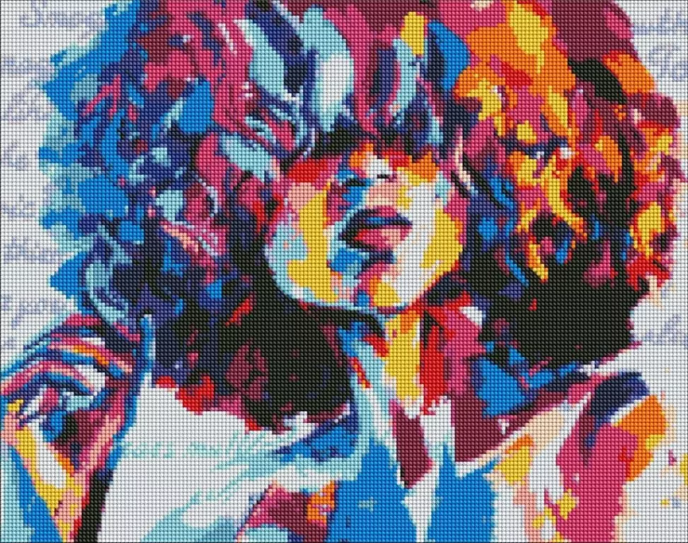 Diamentowa mozaika. Jasny obraz 40x50cm - tantis.pl