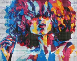 Diamentowa mozaika. Jasny obraz 40x50cm