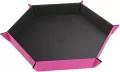 Gamegenic: Magnetic Dice Tray - Hexagonal - Black/Pink - tantis.pl