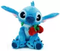 Disney maskotka pluszowa Stitch z różą 25cm - tantis.pl