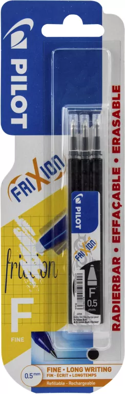 Wkład Frixion Ball Clicker 0,5 czarny Pilot blister 3szt. - tantis.pl