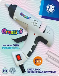 Pistolet do kleju na gorąco Astra Creativo 40W podstawka + 2 kleje