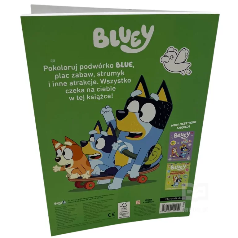 Wielkie podwórko. Bluey. Wesoła kolorowanka - tantis.pl