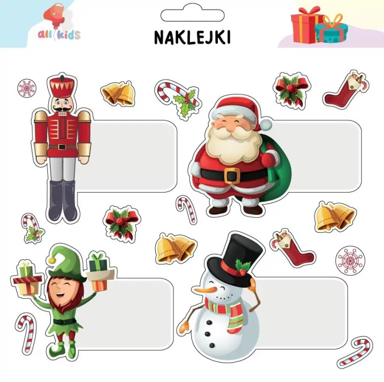 Naklejki na prezenty Boże Narodzenie 6 - tantis.pl