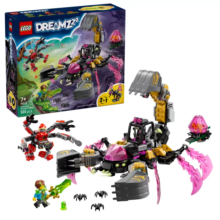 LEGO®. DREAMZZZ Koszmarna skorpionowa koparka. 71513 - tantis.pl
