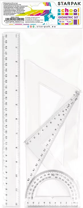 Zestaw geometryczny 4 elementy 30cm - tantis.pl