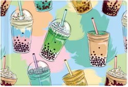 Okładka na dokumenty ucznia małe bubble tea