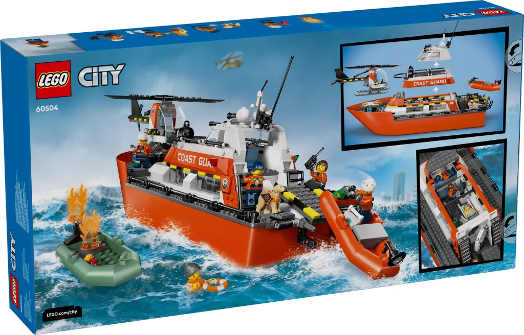LEGO® City. Łódź ratunkowa i helikopter 60504 - tantis.pl