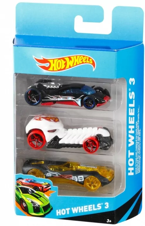 Hot Wheels. Samochodziki. Trzypak - tantis.pl