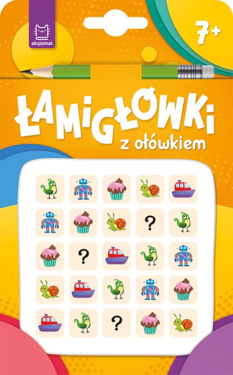 Łamigłówki z ołówkiem. Książeczka pomarańczowa. 7+ - tantis.pl