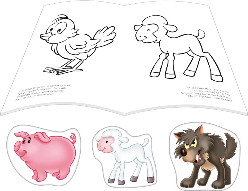 Koloruję i naklejam zwierzaki 2 - tantis.pl