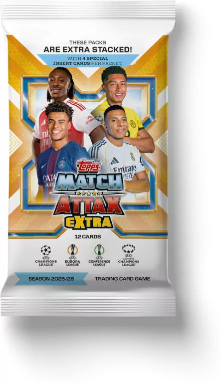 Match Attax Extra 2025/26 Saszetka z kartami 1sztuka,mix - tantis.pl