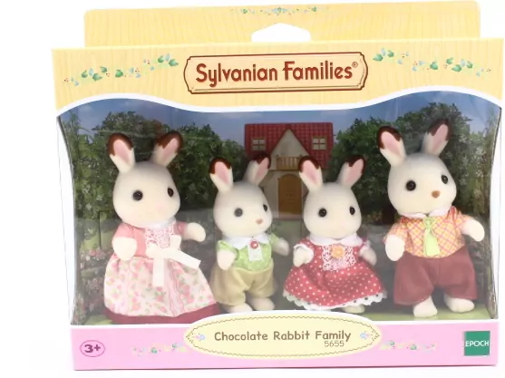 Sylvanian Families. Rodzina królików z czekoladowymi uszkami - tantis.pl