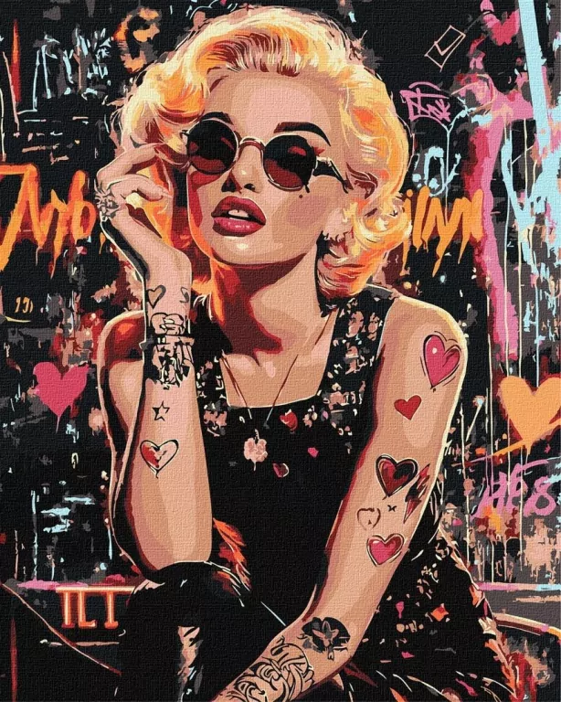 Malowanie po numerach - Buntowniczka Monroe - tantis.pl