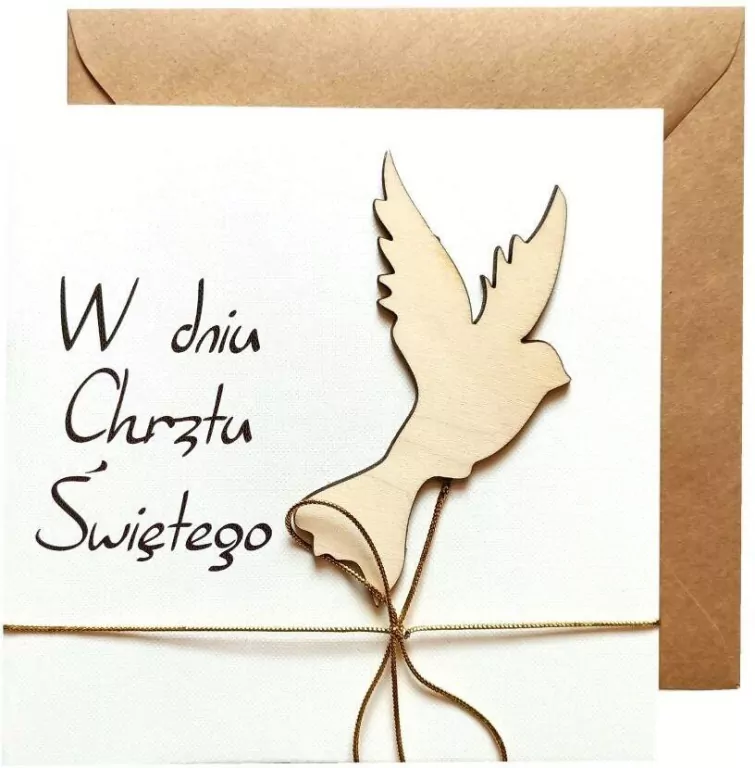 Karnet okolicznościowy. Chrzest. Naem - tantis.pl