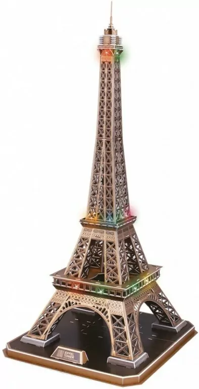 Puzzle 3D LED Eiffel Tower - tantis.pl