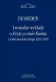 Lwowskie wykłady o Krytycyzmie Kanta.. - tantis.pl