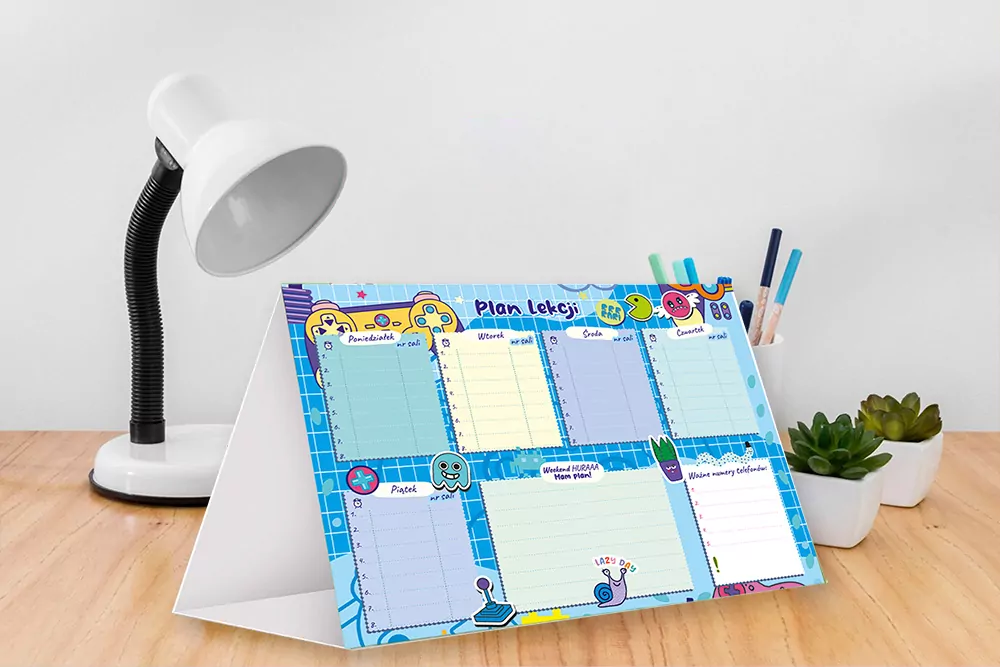 Planer tygodniowy - Boy kawai - tantis.pl