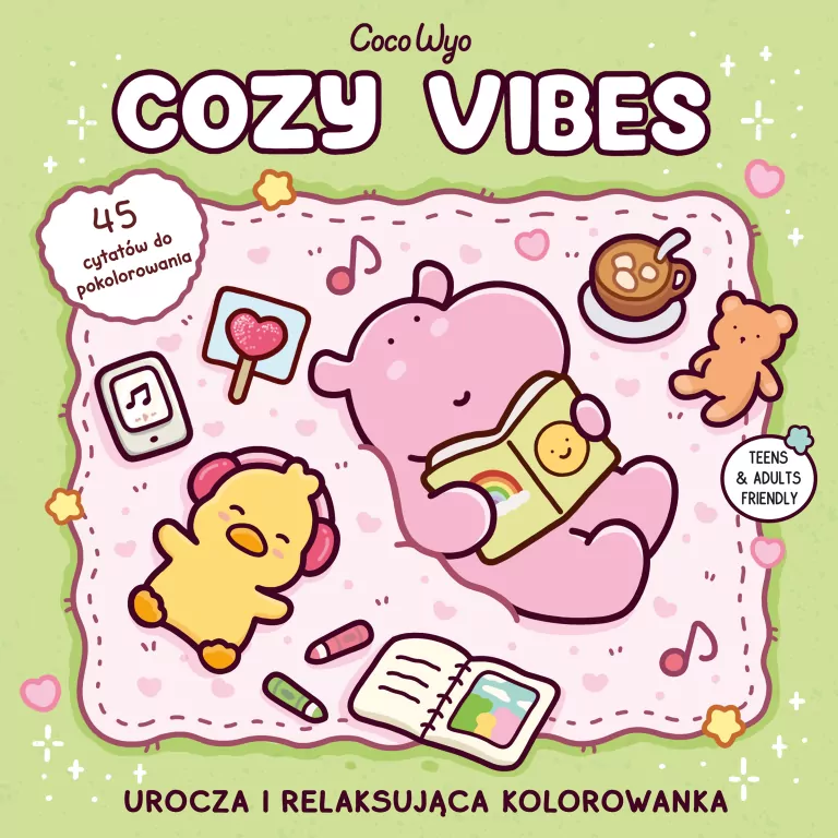 Cozy Vibes. Urocza i relaksująca kolorowanka - tantis.pl