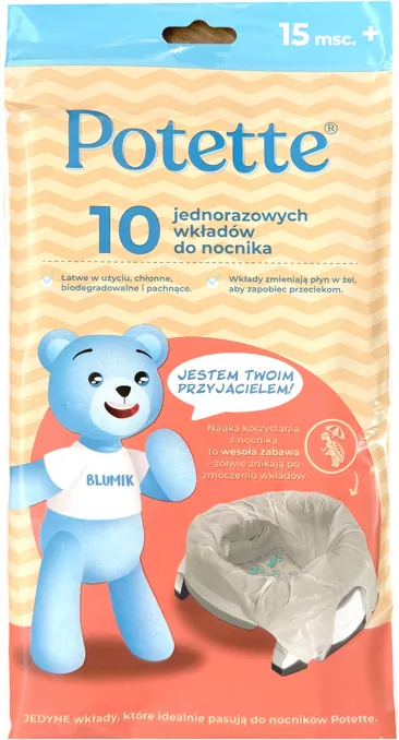 Wkłady jednorazowe do nocnika Potette 10 sztuk - tantis.pl