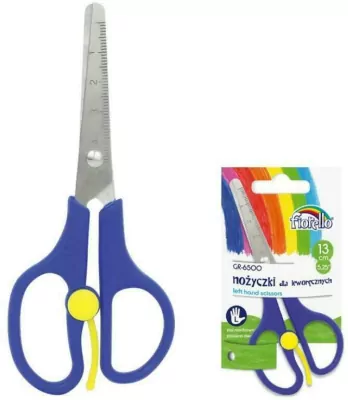 Nożyczki z linijką dla leworęcznych