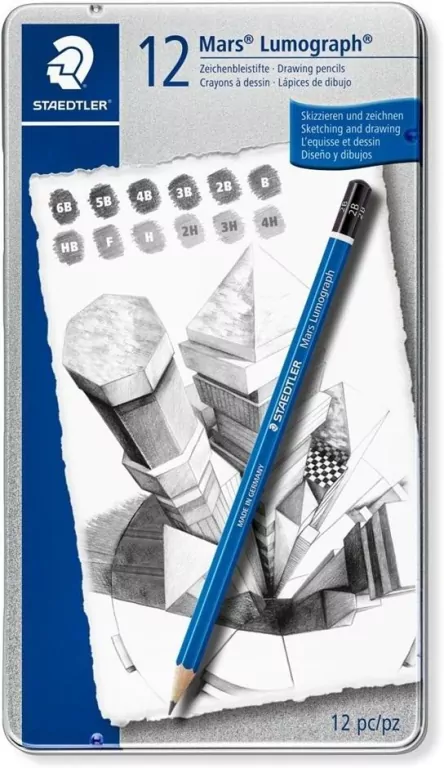 Ołówek. Staedtler Mars Lumograph. 12 grubości - tantis.pl
