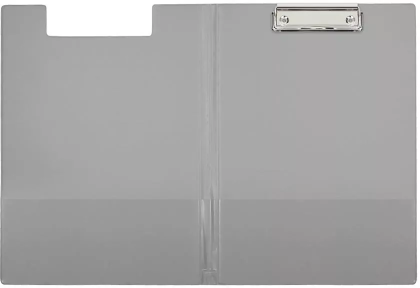 Biurfol. Clipboard A4 Teczka PCV, srebrny - tantis.pl