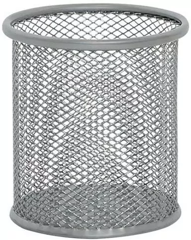 Pojemnik na długopisy metalowy srebrny - tantis.pl