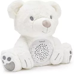 Miś puszowy polarny z projektorem i muzyką