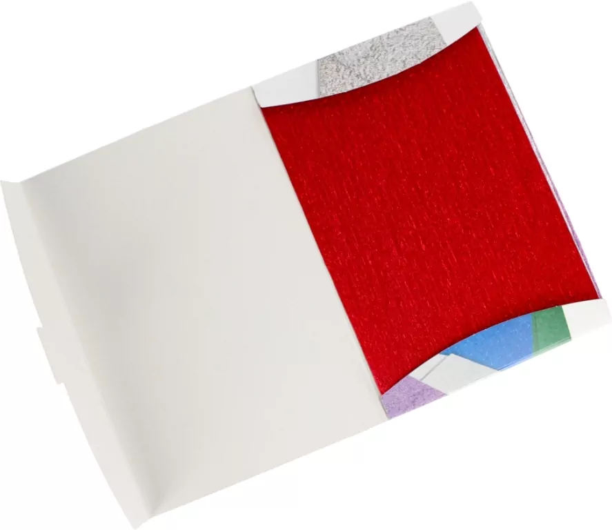 Papier metalizowany krepowany 6 kolorów C5 - tantis.pl