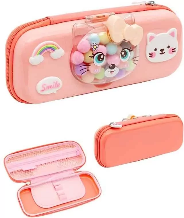 Piórnik piankowy 3D Kitty Pink ASTRA - tantis.pl