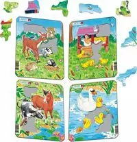 Układanka Larsen Mini Cute Animals 10el - tantis.pl