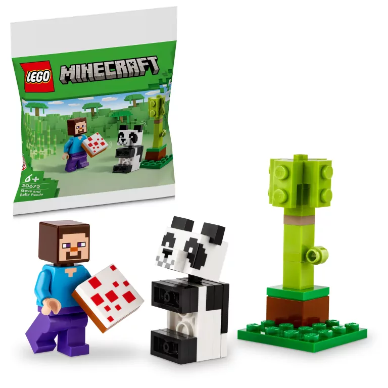 LEGO® Minecraft. Steve i mala panda 30672 - tantis.pl