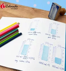 Stempel edukacyjny. Pojemność butelka