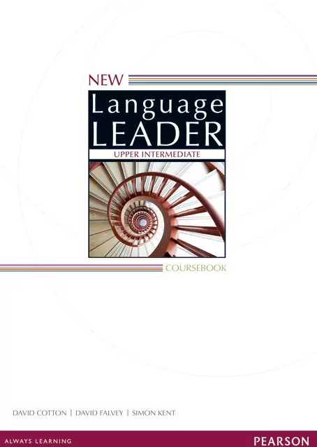 New Language Leader. Upper-Intermediate Coursebook - tantis.pl