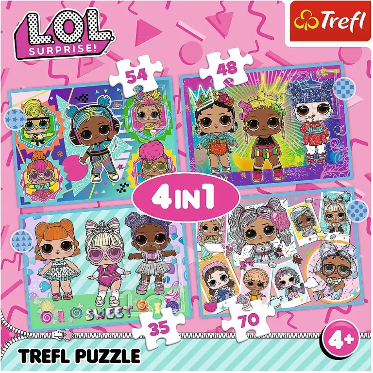 L.O.L Surprice Puzzle 4w1 - tantis.pl