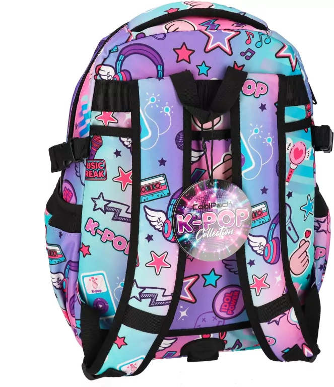 PLECAK 44X37X17 3ZAM 2KIESZ K-POP RAINBOW DUO CP - tantis.pl