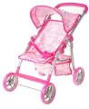 Wózek dla lalek spacerowy. Różowy serca - tantis.pl