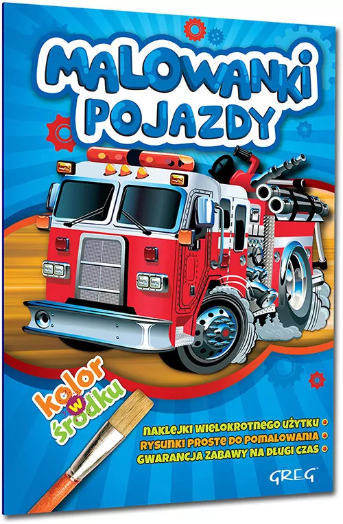 Malowanki. Pojazdy z naklejkami - tantis.pl