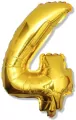 Balon foliowy 92cm. Cyfra 4 złota. B&C - tantis.pl