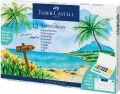 Farby akwarelowe 12kol + pędzelek FABER CASTELL - tantis.pl