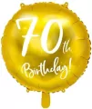 Balon foliowy. 70th Birthday! Złoty - tantis.pl